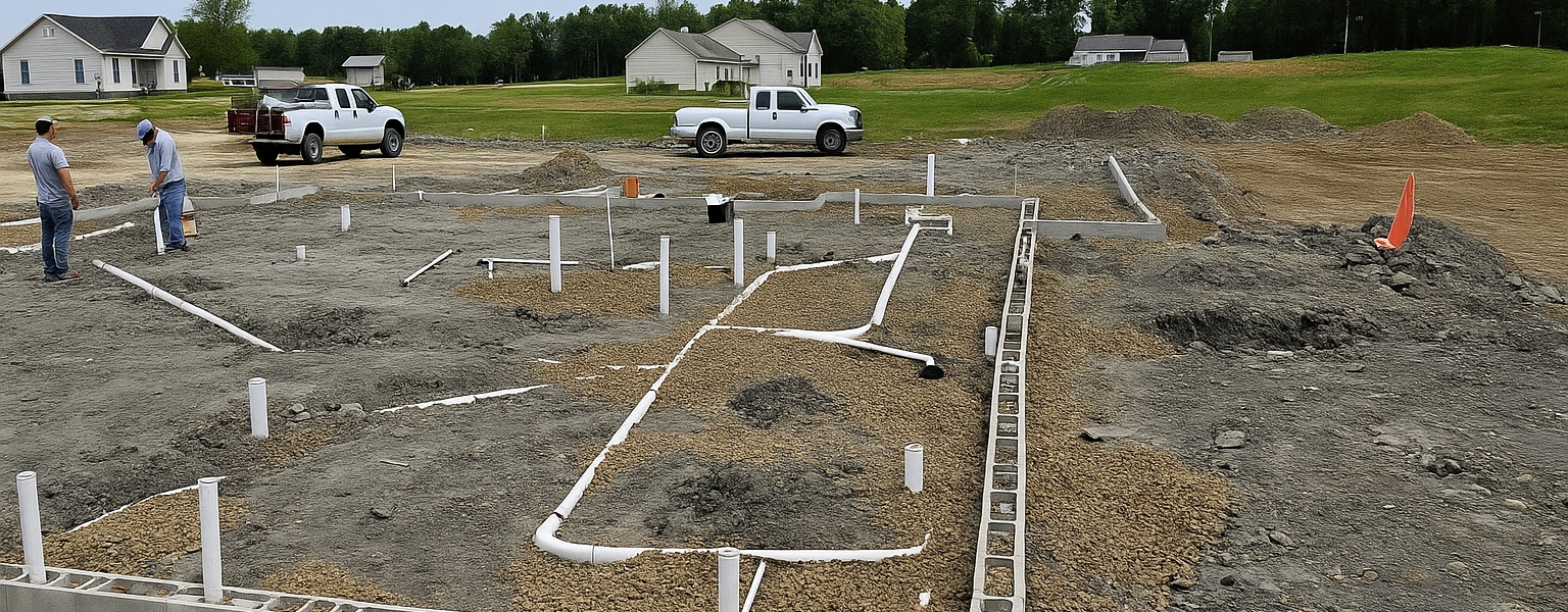 New Home Sewer Installation